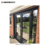 Warren 72x76 Indoor French Doors Glass With Frosted Interior French Doors